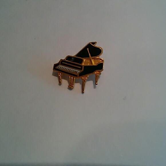 Vintage Piano Pin Brooche Necktie pin Jacket Coat Hat Pin Award Small Mini Size - Picture 4 of 4